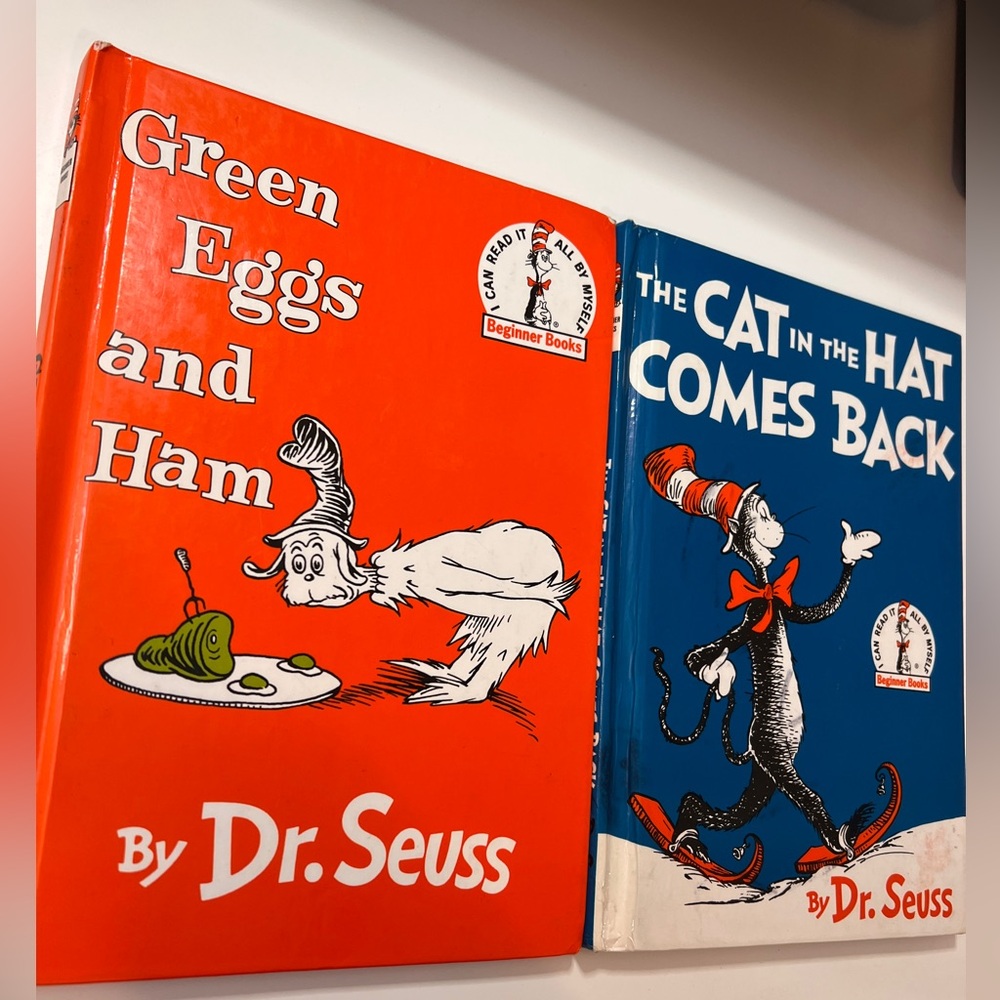📕✨1960&1988 cat in the hat and green eggs and ham!!!